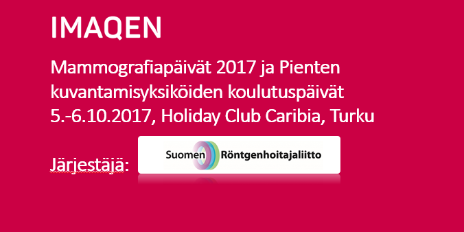 Imaqen osallistuu Suomen Röntgenhoitajien koulutuspäiville .2017,  Turku